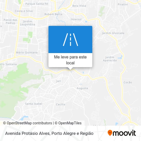 Avenida Protásio Alves mapa