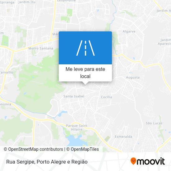 Rua Sergipe mapa
