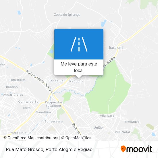 Rua Mato Grosso mapa