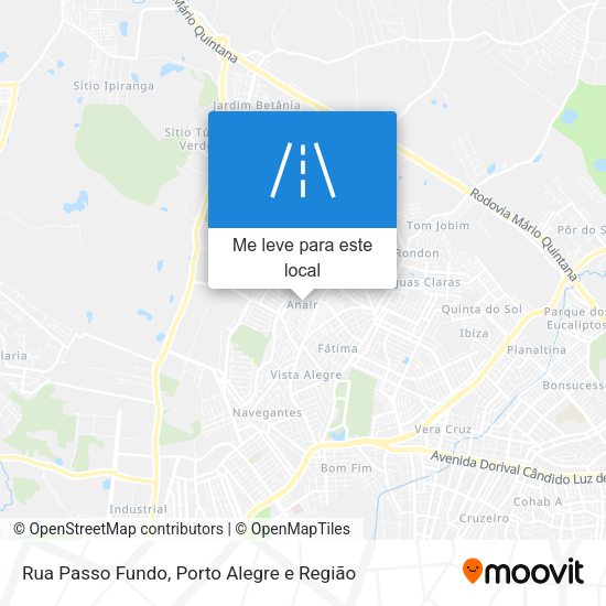 Rua Passo Fundo mapa