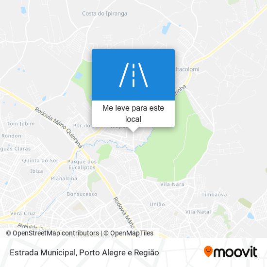 Estrada Municipal mapa