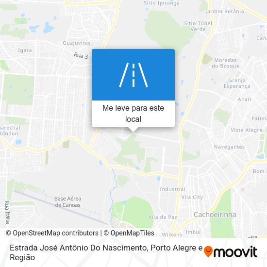 Estrada José Antônio Do Nascimento mapa