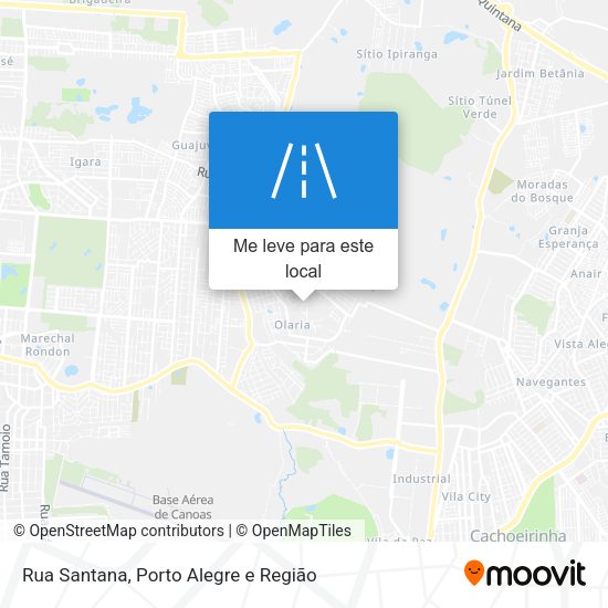 Rua Santana mapa