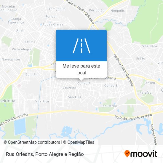 Rua Orleans mapa