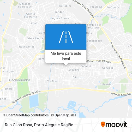 Rua Cilon Rosa mapa