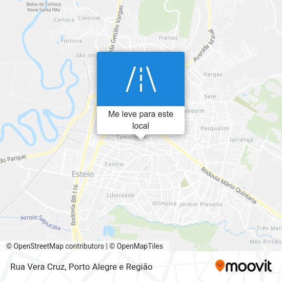 Rua Vera Cruz mapa