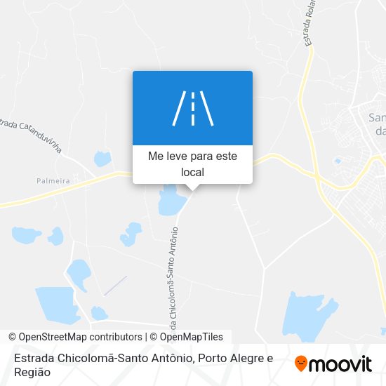 Estrada Chicolomã-Santo Antônio mapa