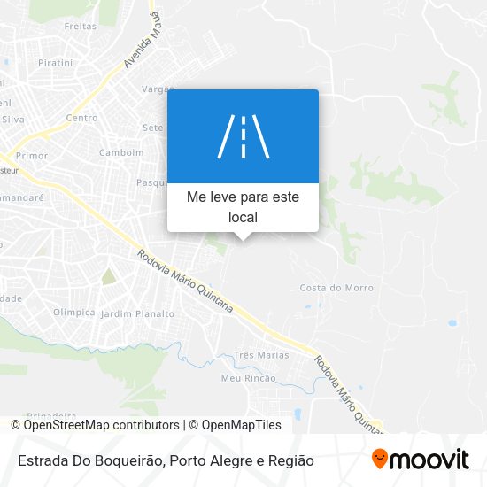 Estrada Do Boqueirão mapa