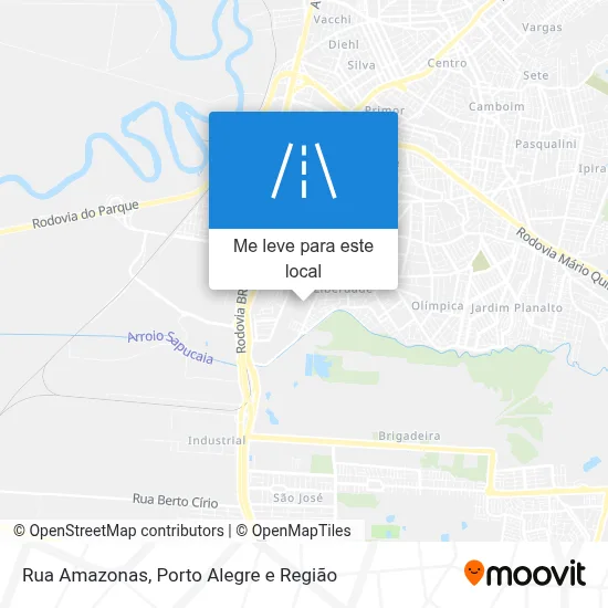 Rua Amazonas mapa