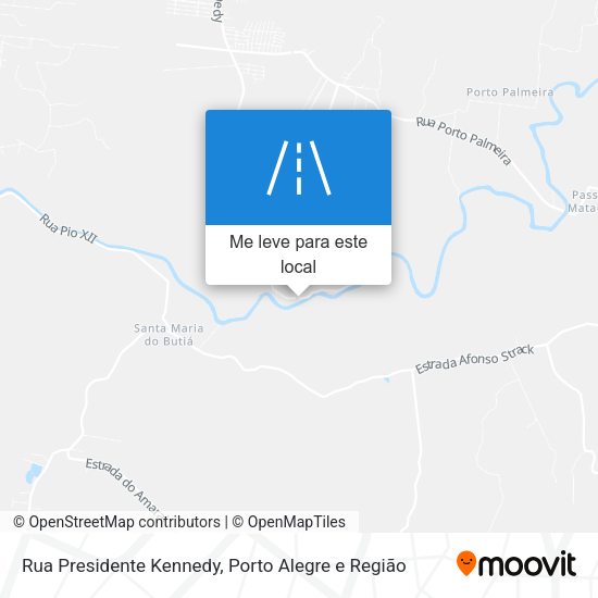 Rua Presidente Kennedy mapa
