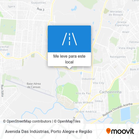 Avenida Das Indústrias mapa