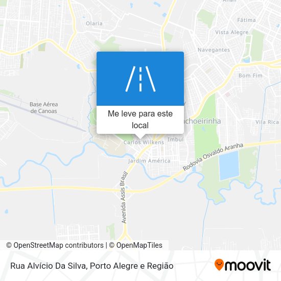 Rua Alvício Da Silva mapa