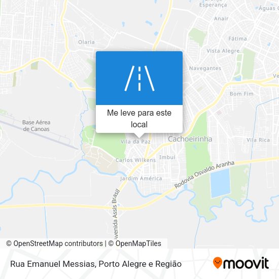 Rua Emanuel Messias mapa