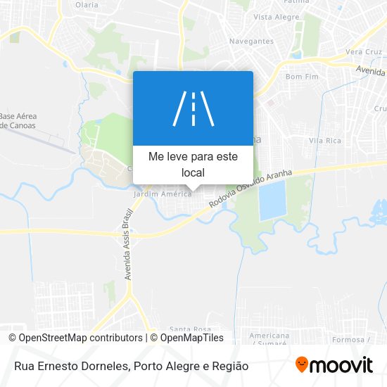 Rua Ernesto Dorneles mapa