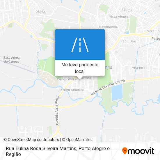Rua Eulina Rosa Silveira Martins mapa