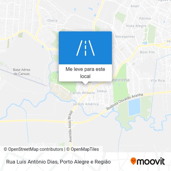 Rua Luís Antônio Dias mapa