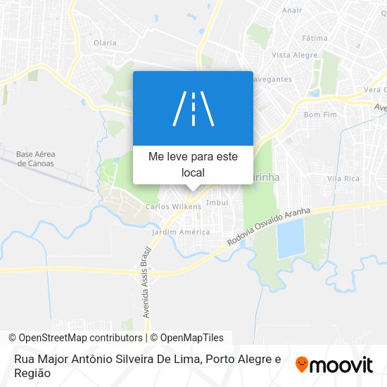 Rua Major Antônio Silveira De Lima mapa