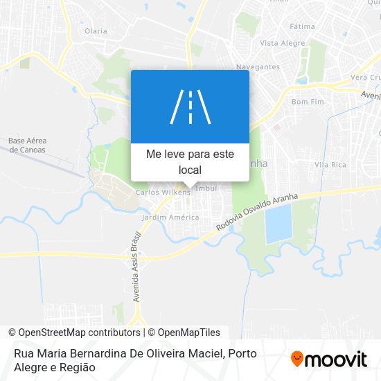 Rua Maria Bernardina De Oliveira Maciel mapa