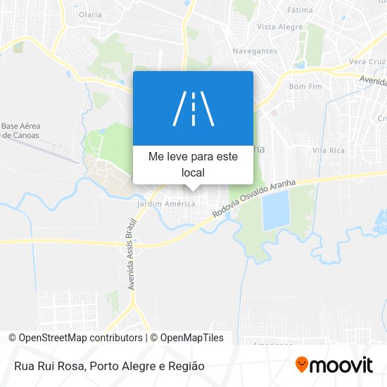 Rua Rui Rosa mapa