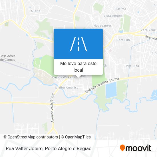 Rua Valter Jobim mapa