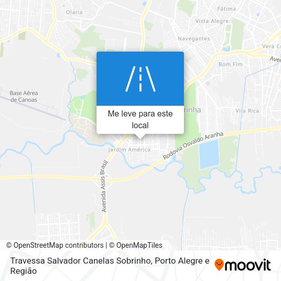 Travessa Salvador Canelas Sobrinho mapa