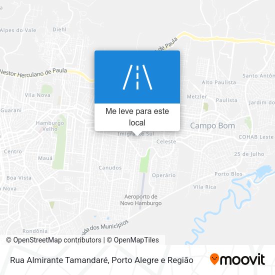 Rua Almirante Tamandaré mapa