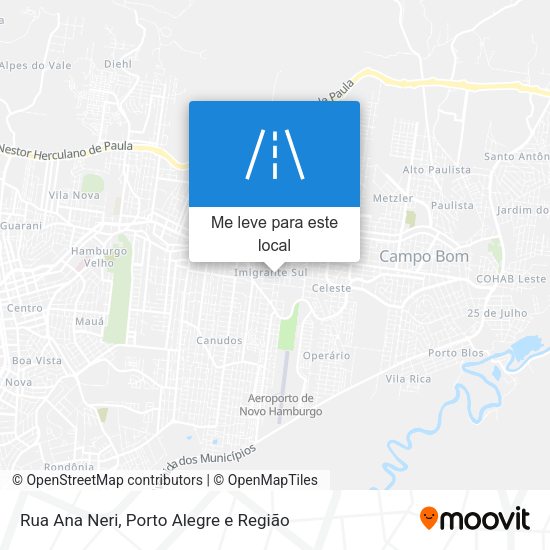 Rua Ana Neri mapa