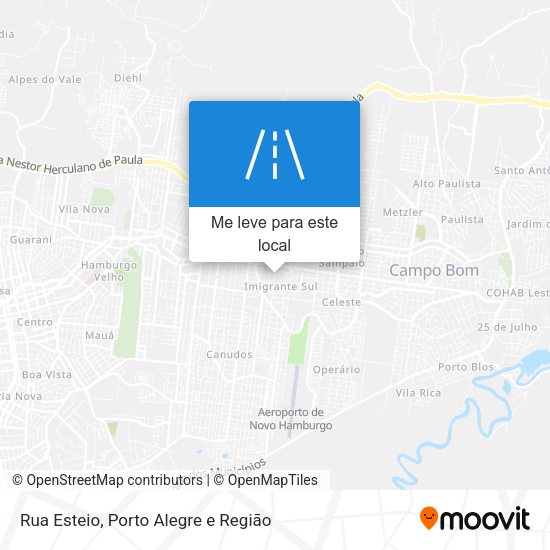 Rua Esteio mapa