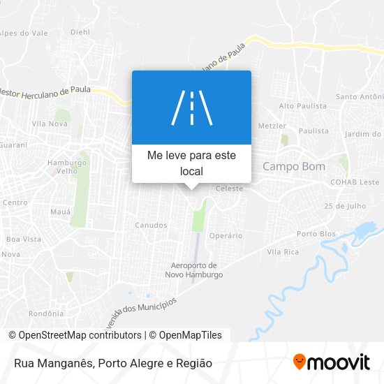 Rua Manganês mapa