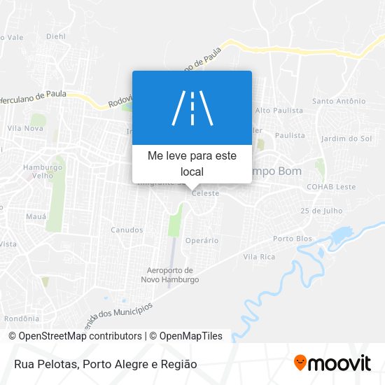 Rua Pelotas mapa
