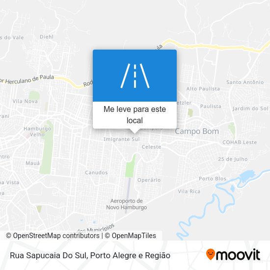 Rua Sapucaia Do Sul mapa