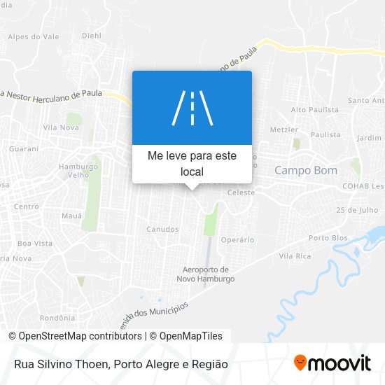 Rua Silvino Thoen mapa