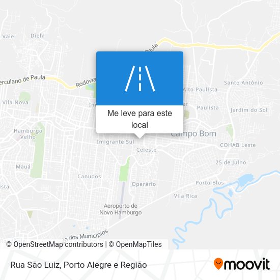 Rua São Luiz mapa