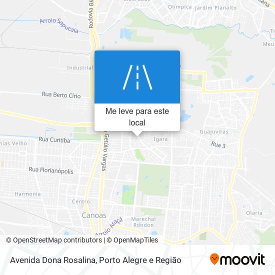 Avenida Dona Rosalina mapa