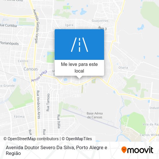 Avenida Doutor Severo Da Silva mapa