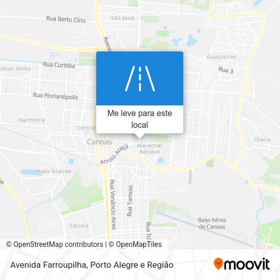 Avenida Farroupilha mapa