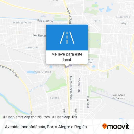 Avenida Inconfidência mapa