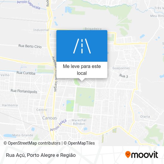 Rua Açú mapa