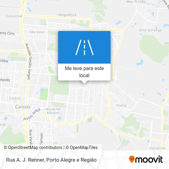 Rua A. J. Renner mapa