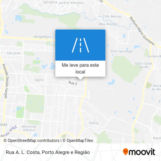 Rua A. L. Costa mapa
