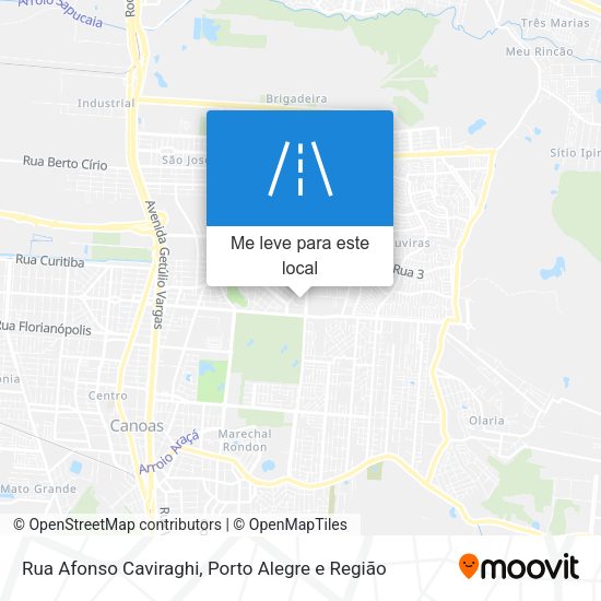 Rua Afonso Caviraghi mapa