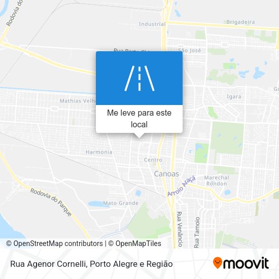 Rua Agenor Cornelli mapa