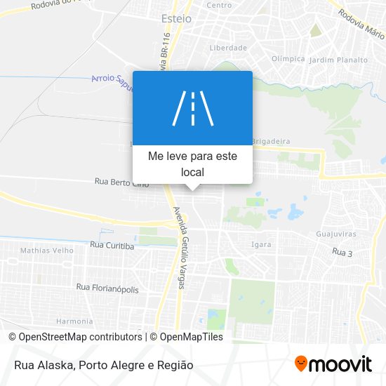 Rua Alaska mapa