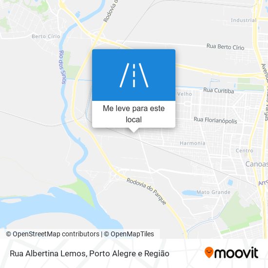 Rua Albertina Lemos mapa