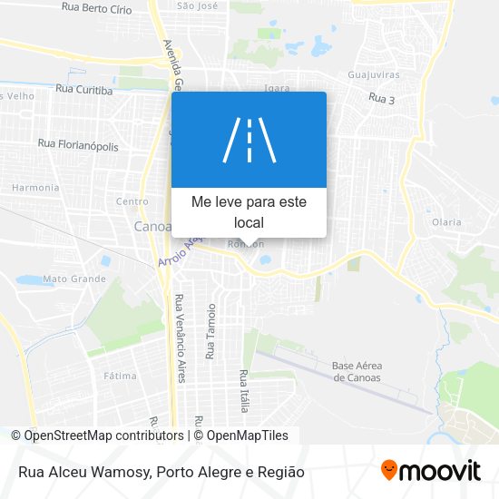 Rua Alceu Wamosy mapa