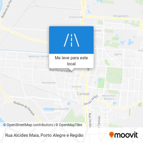 Rua Alcides Maia mapa