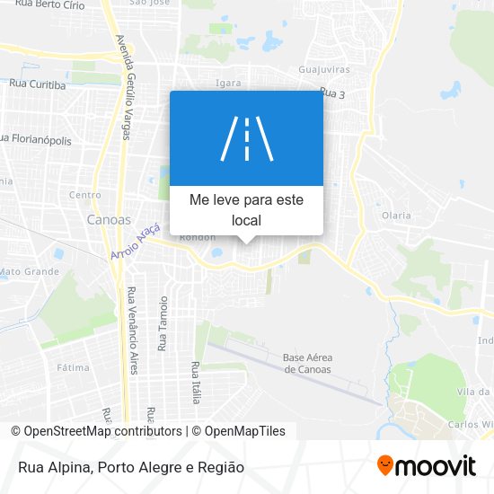 Rua Alpina mapa