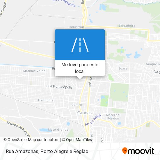 Rua Amazonas mapa