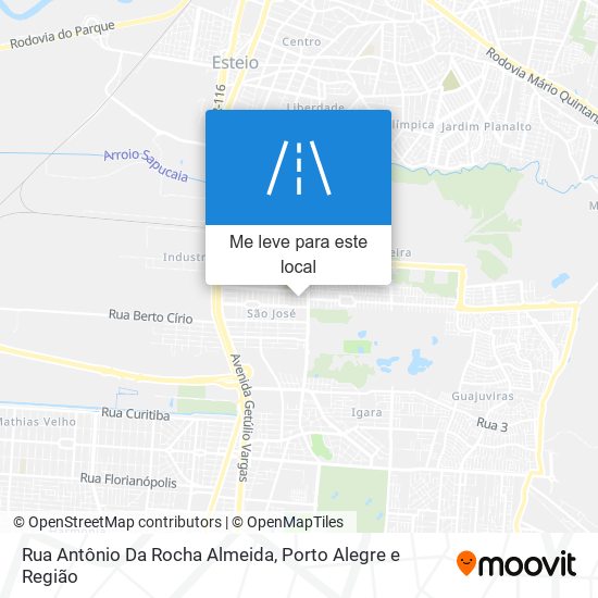 Rua Antônio Da Rocha Almeida mapa