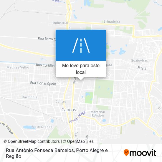Rua Antônio Fonseca Barcelos mapa